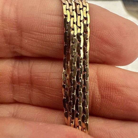 Gold tone vintage adjustable necklace - Picture 8 of 8